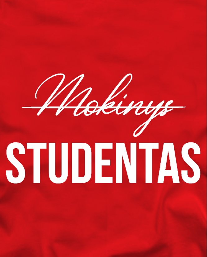 ne mokinys o studentas
